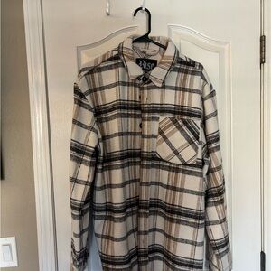 Rise Plaid Long Sleeve Shirt